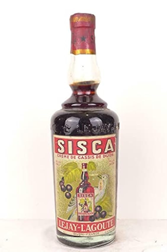 50 cl liqueur lejay-lagoute sisca crème de cassis (non millésimé années 1950 à 1960) crème années 50 - bourgogne olYyg0D5