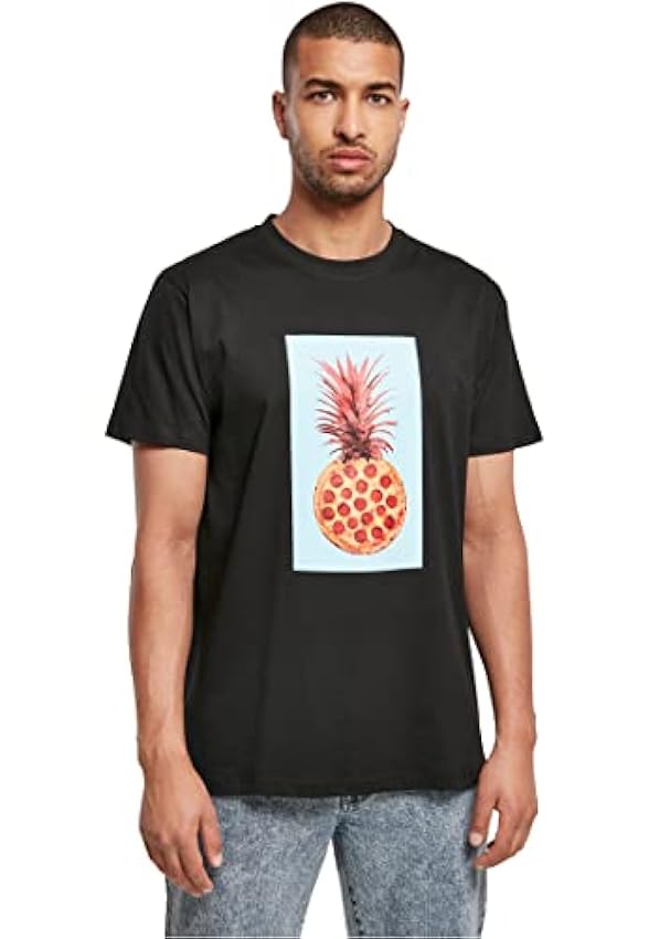 Mister Tee Pizza Pineapple Tee T-Shirt Homme LcqcQBI9